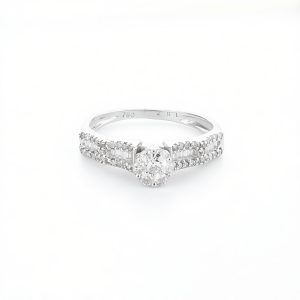 خاتم ألماس كلاسيكي هالو