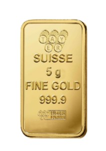 سبيكة ذهب صافي 5 جرام عيار 24 قيراط