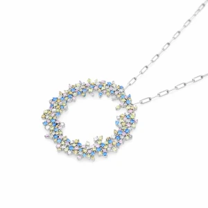 عقد دائرة الفضة 925