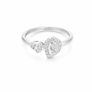 خاتم ذهب بقطرات ألماس