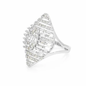 خاتم ذهب مع ألماس باغيت